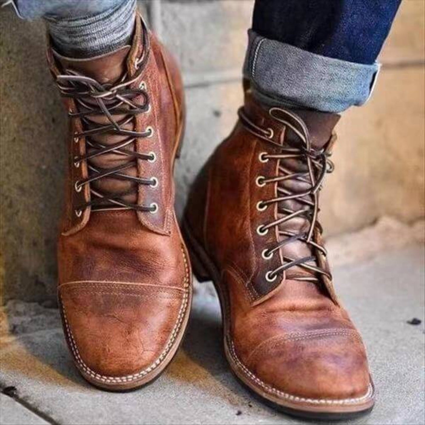 Luxe Warm Men's Leather Boots