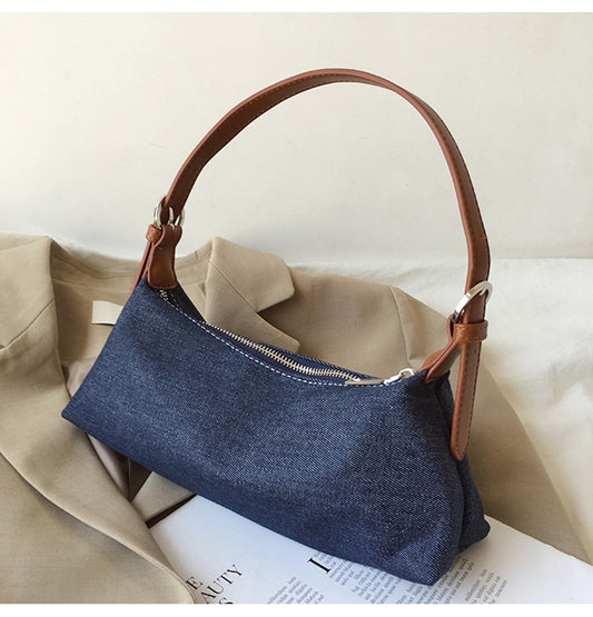 Classic Denim Shoulder Bag