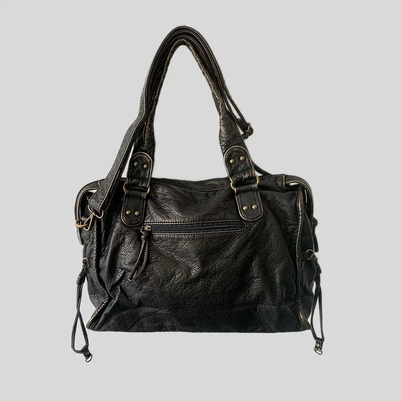 Timeless Elegance Vintage Leather Shoulder Bag