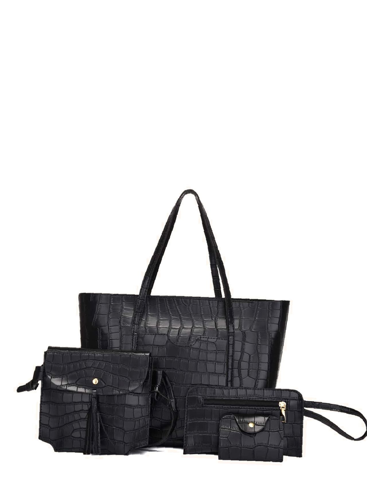 Exclusive Crocodile Ladies Tote Bag Set