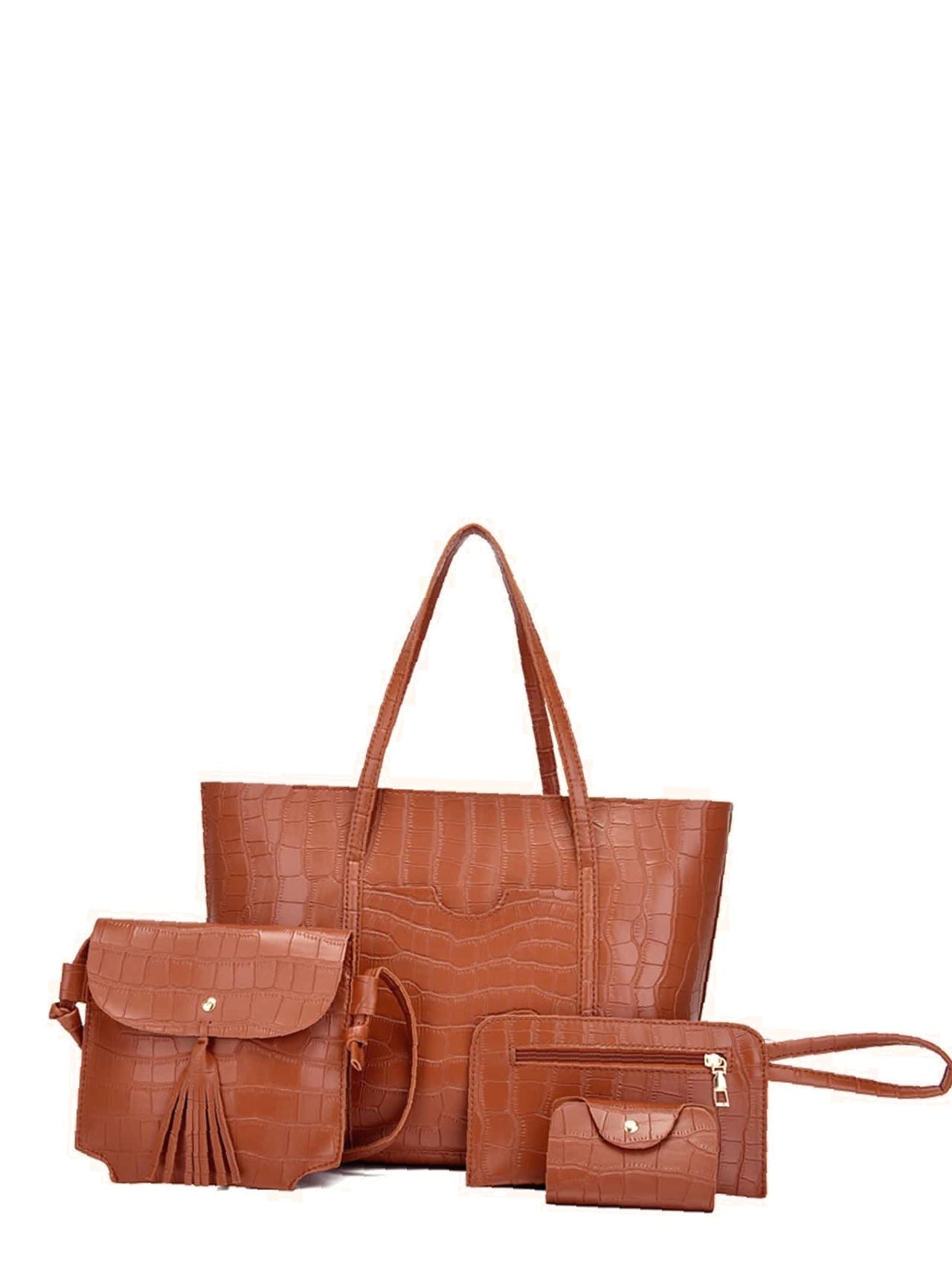 Exclusive Crocodile Ladies Tote Bag Set