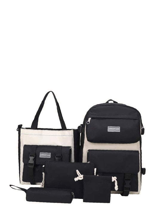 Large Capacity Set Of 5 Schoolbags