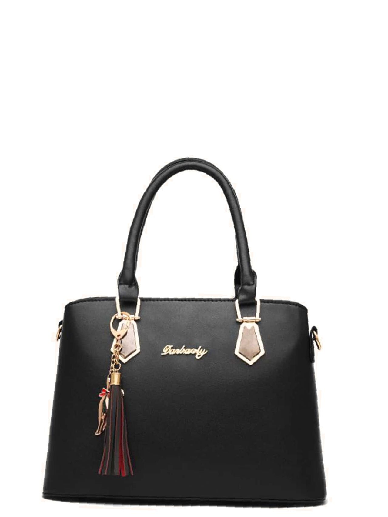 Elegant Ensemble Tote Bag Set Black