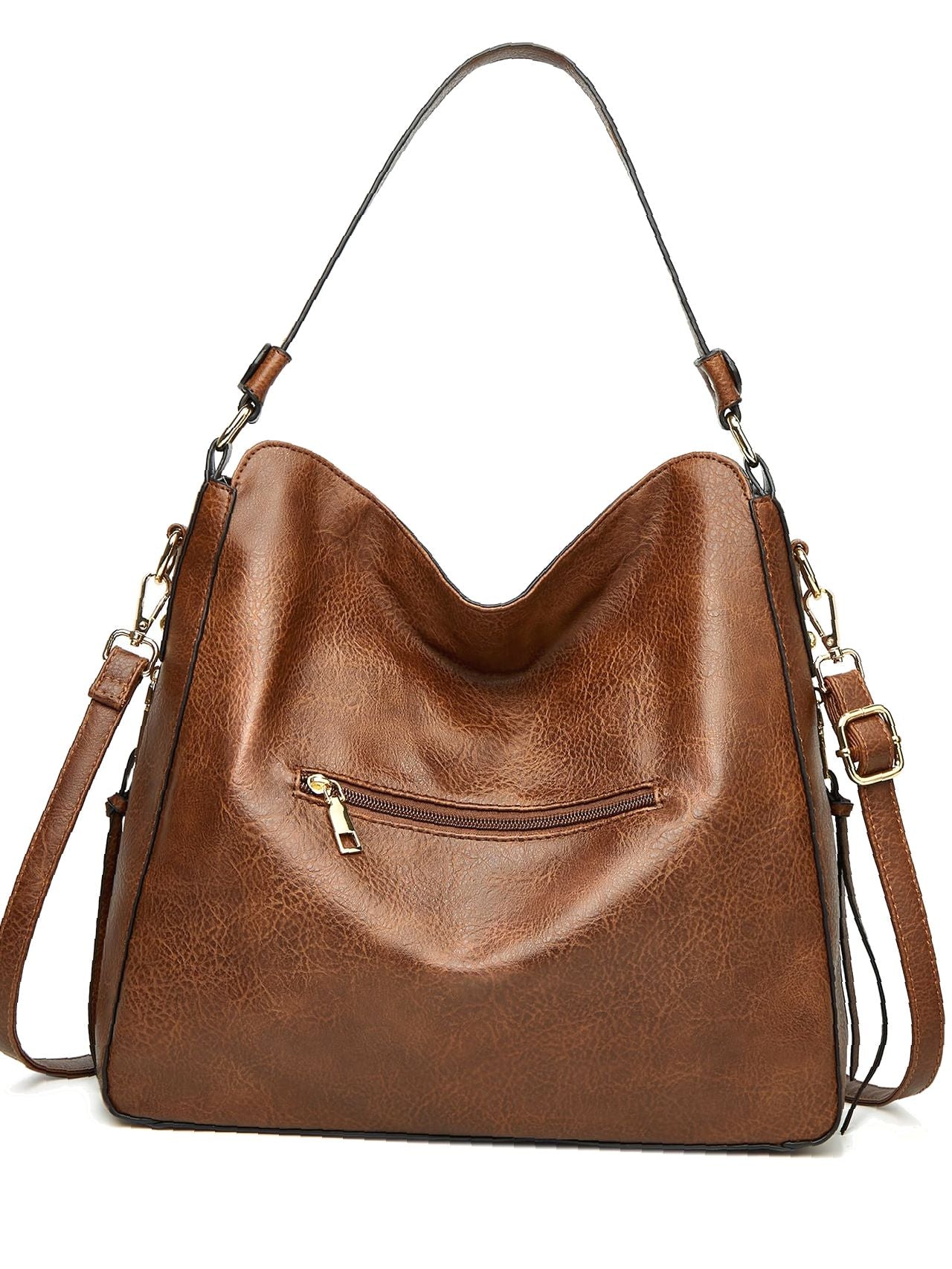 Brown Elegant Duo Minimalist Shoulder Bag