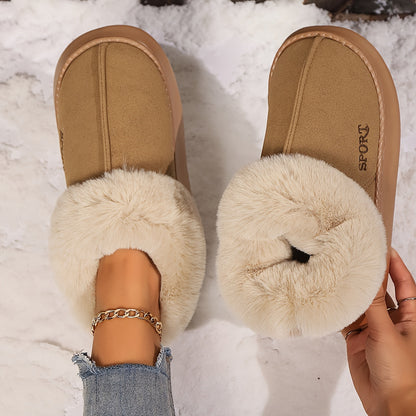 Women's Faux Fur Non-Slip Slippers