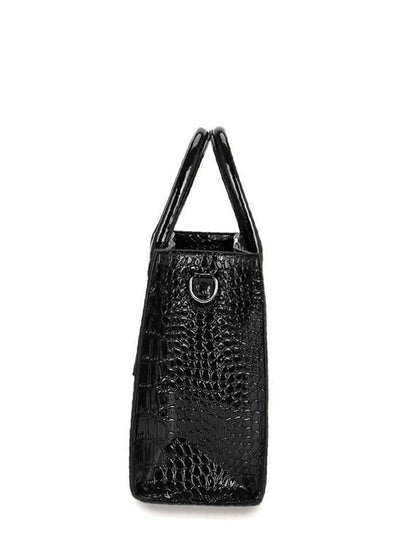 Allure Croco Embossed 3Pcs Satchel Set