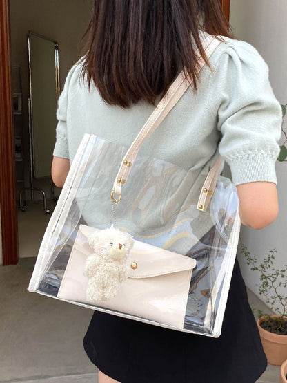 Transparent Charm Duo Chic Tote Bag