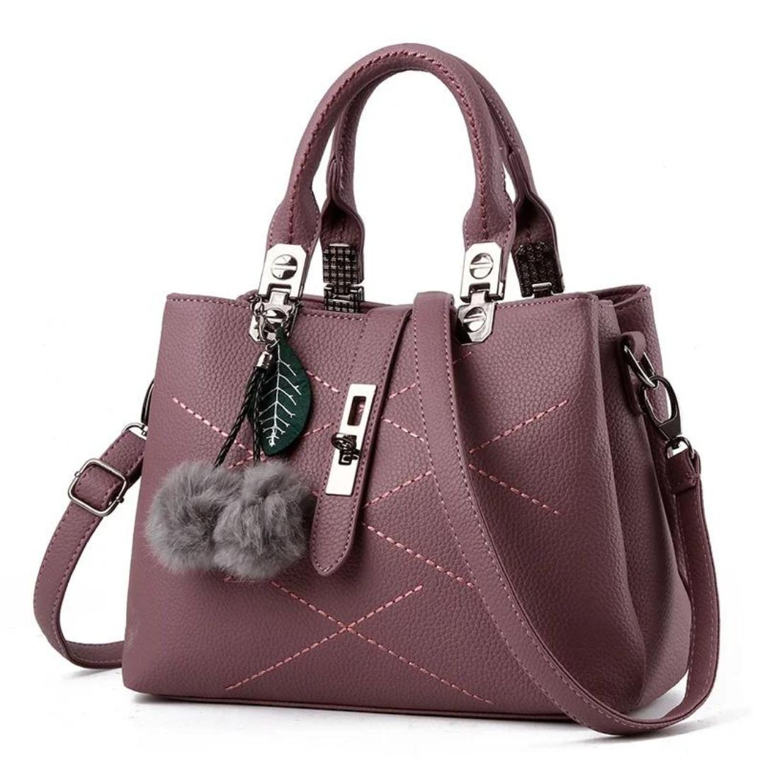 Ladies Fashionable Leather Handbag Spacious