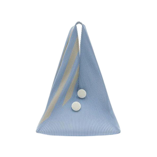 Triangular Ladies Pleated Design Shoulder Bag