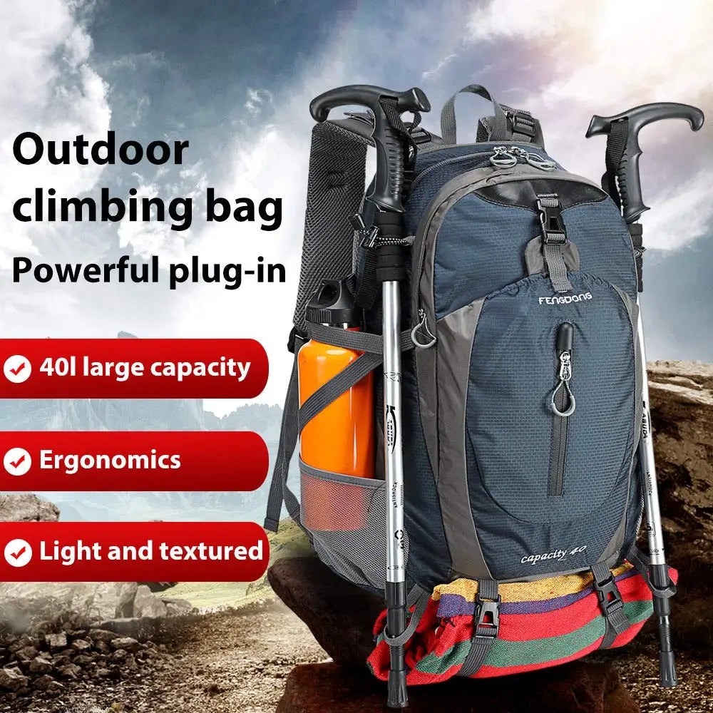 Ultralight Backpack Waterproof For Hiking Camping and Travel Pack Ready 40L Capacity