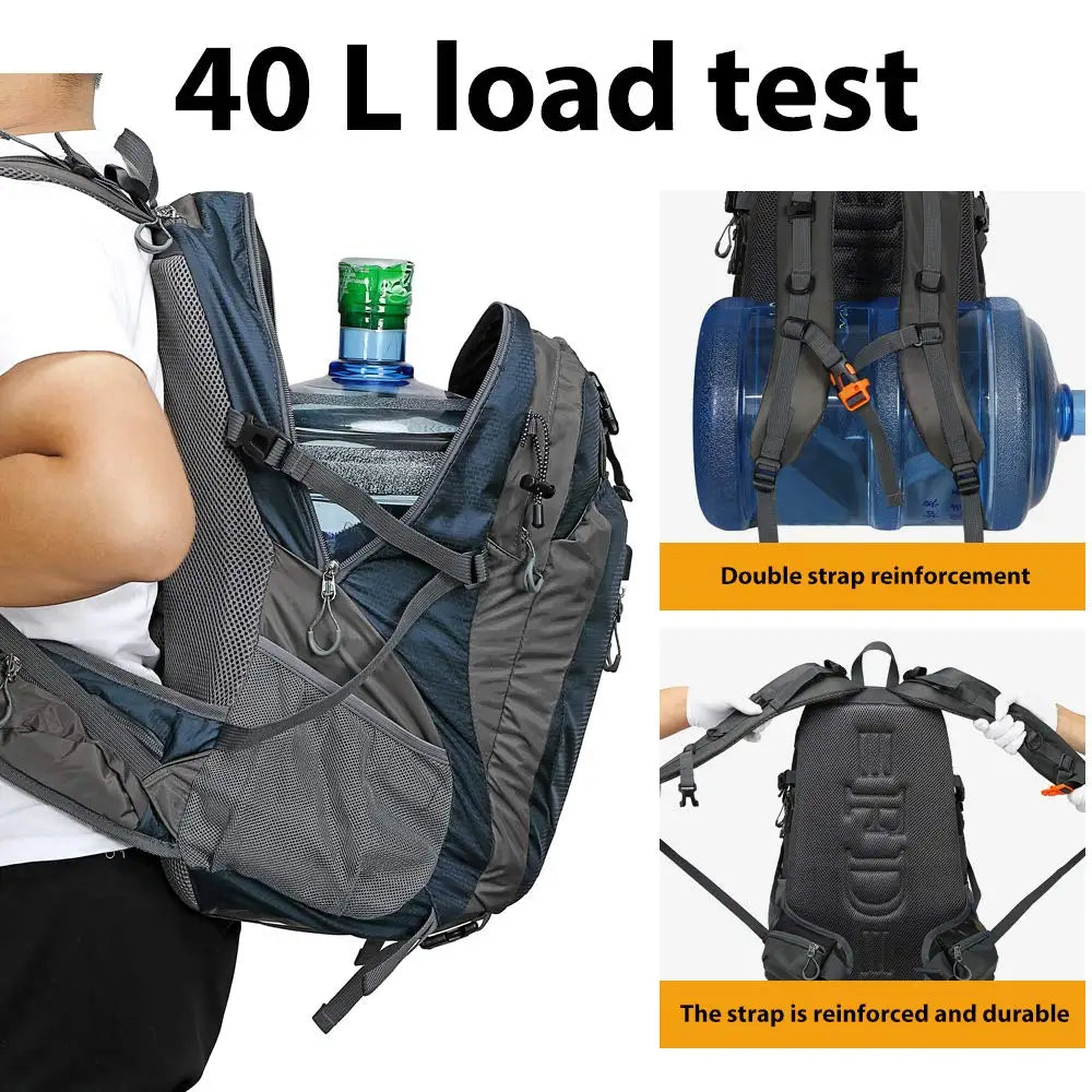 Ultralight Backpack Waterproof For Hiking Camping and Travel Pack Ready 40L Capacity