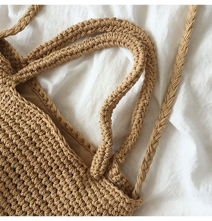 Large Crocheted Cotton Bucket Bag