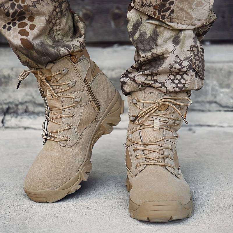 Tactical Combat Boots with Reinforced Sole