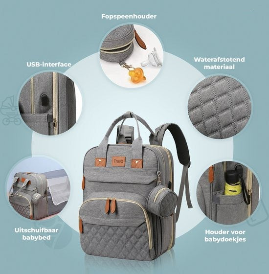 DiaperEase Backpack Multifunctional Diaper Bag