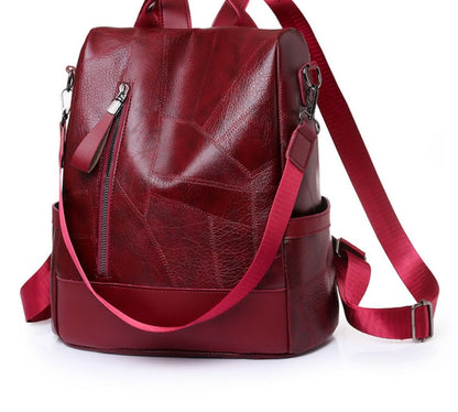 Elegant and Durable Leather Women's Backpack Daily Use Pack Ready Single Size