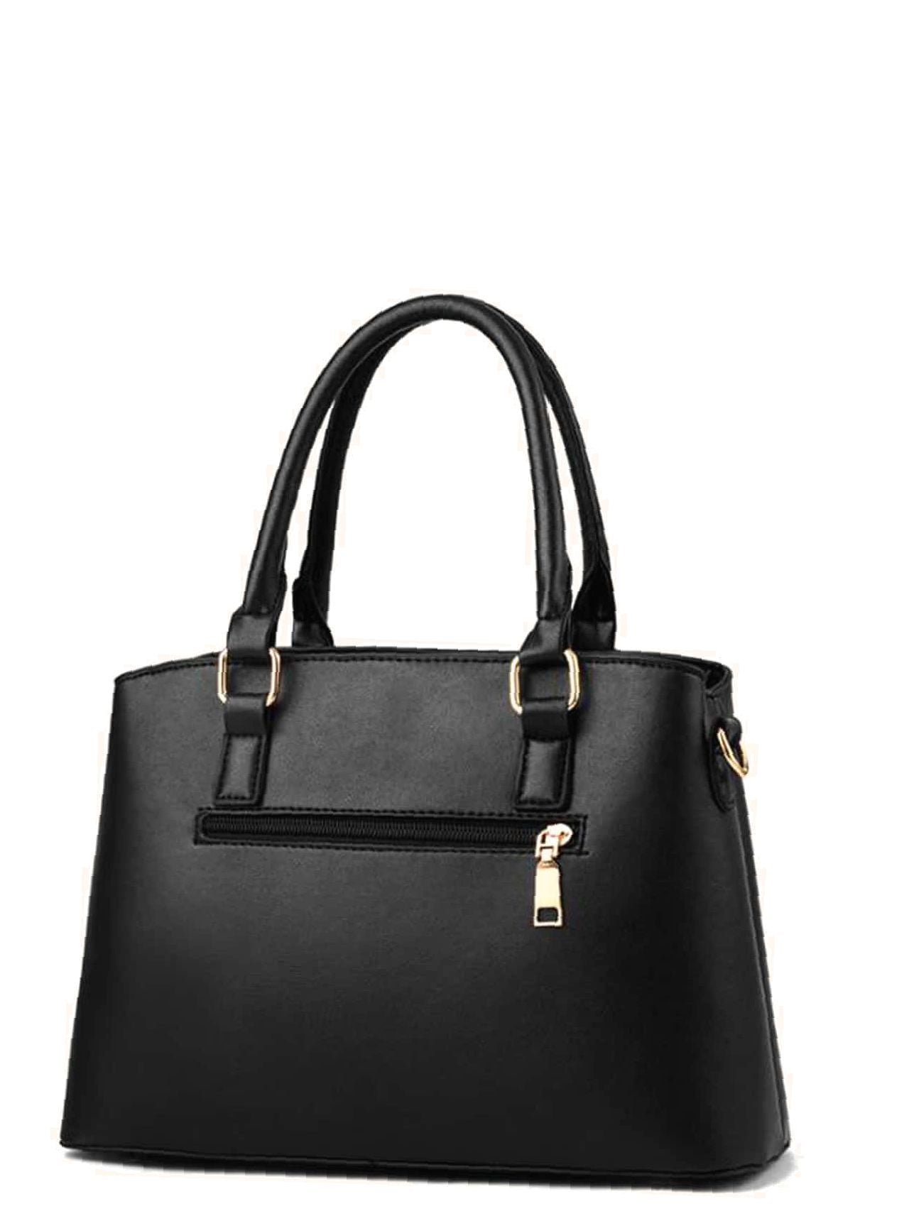 Elegant Ensemble Tote Bag Set Black