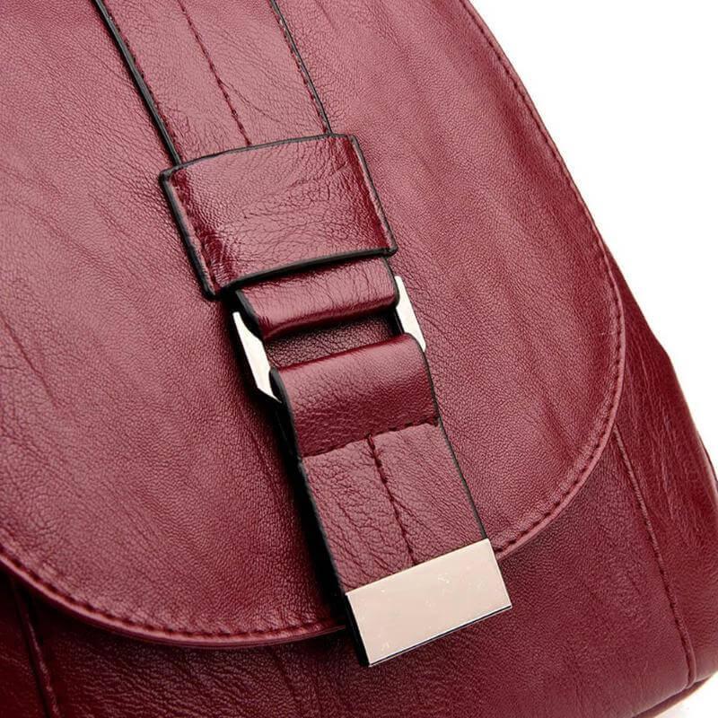 Stylish Leather Backpack for Urban Elegance Daily Use, City Travel Pack Ready Single Size