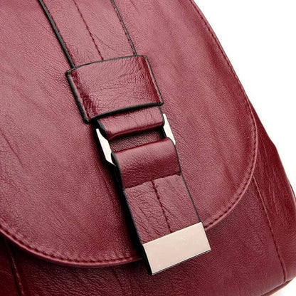 Chic and Stylish Leather Backpack for Urban Elegance Daily Use Pack Ready Compact Size