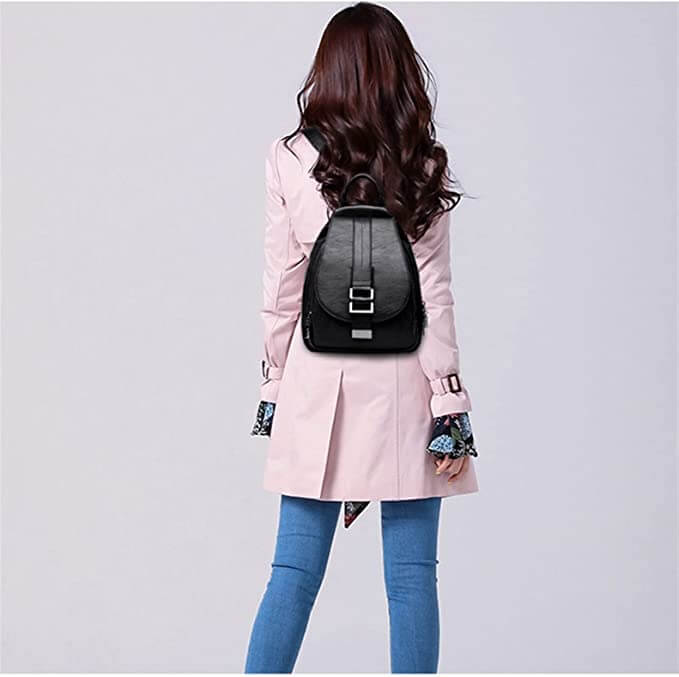 Stylish Leather Backpack for Urban Elegance Daily Use, City Travel Pack Ready Single Size