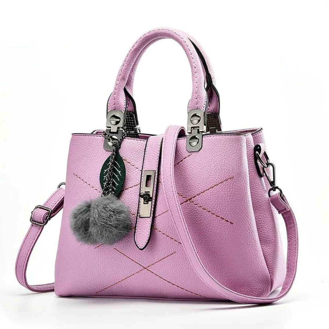 Ladies Fashionable Leather Handbag Spacious