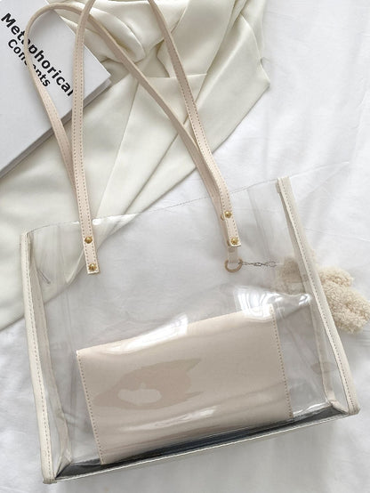 Transparent Charm Duo Chic Tote Bag