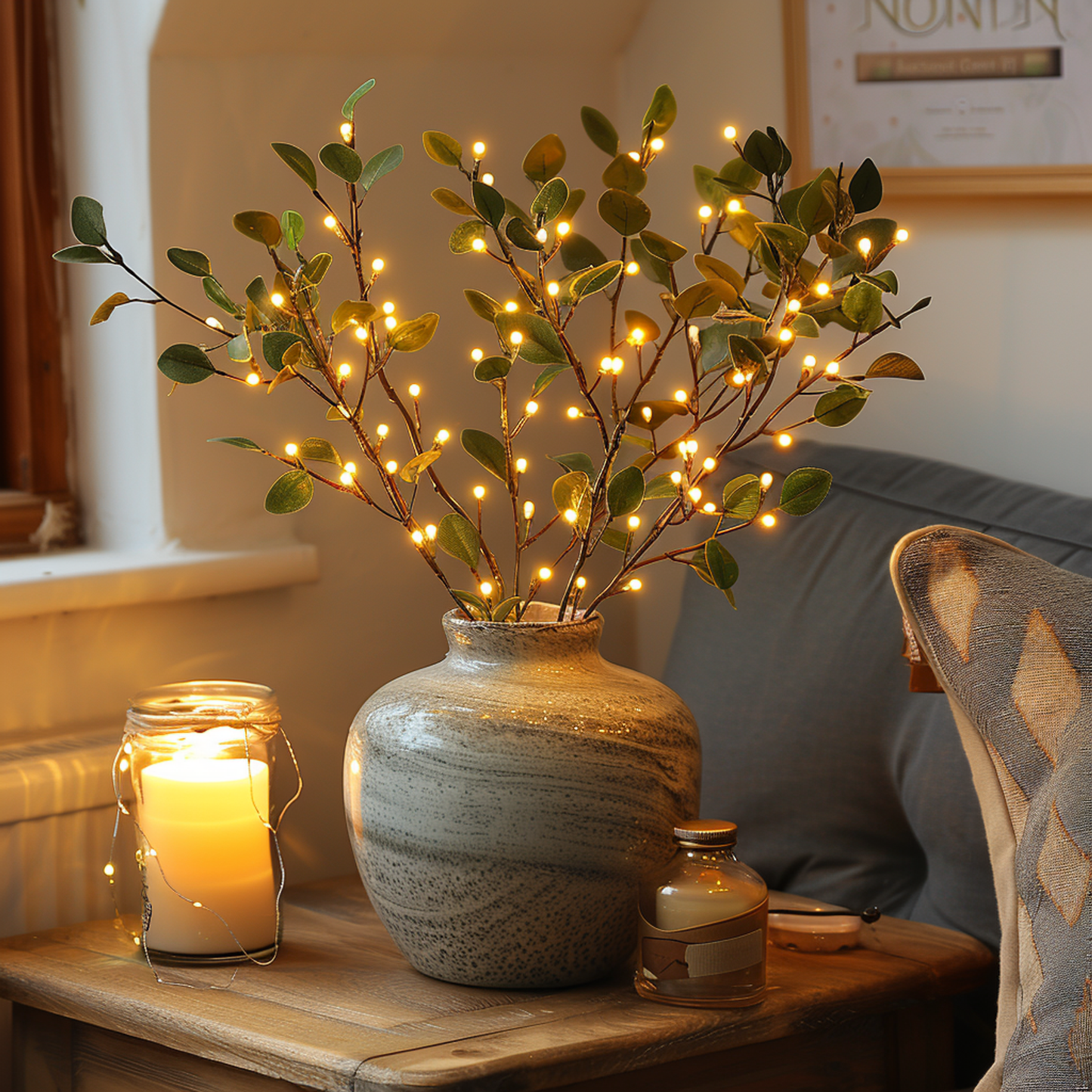 Warm LED Decorative Lighted Branches