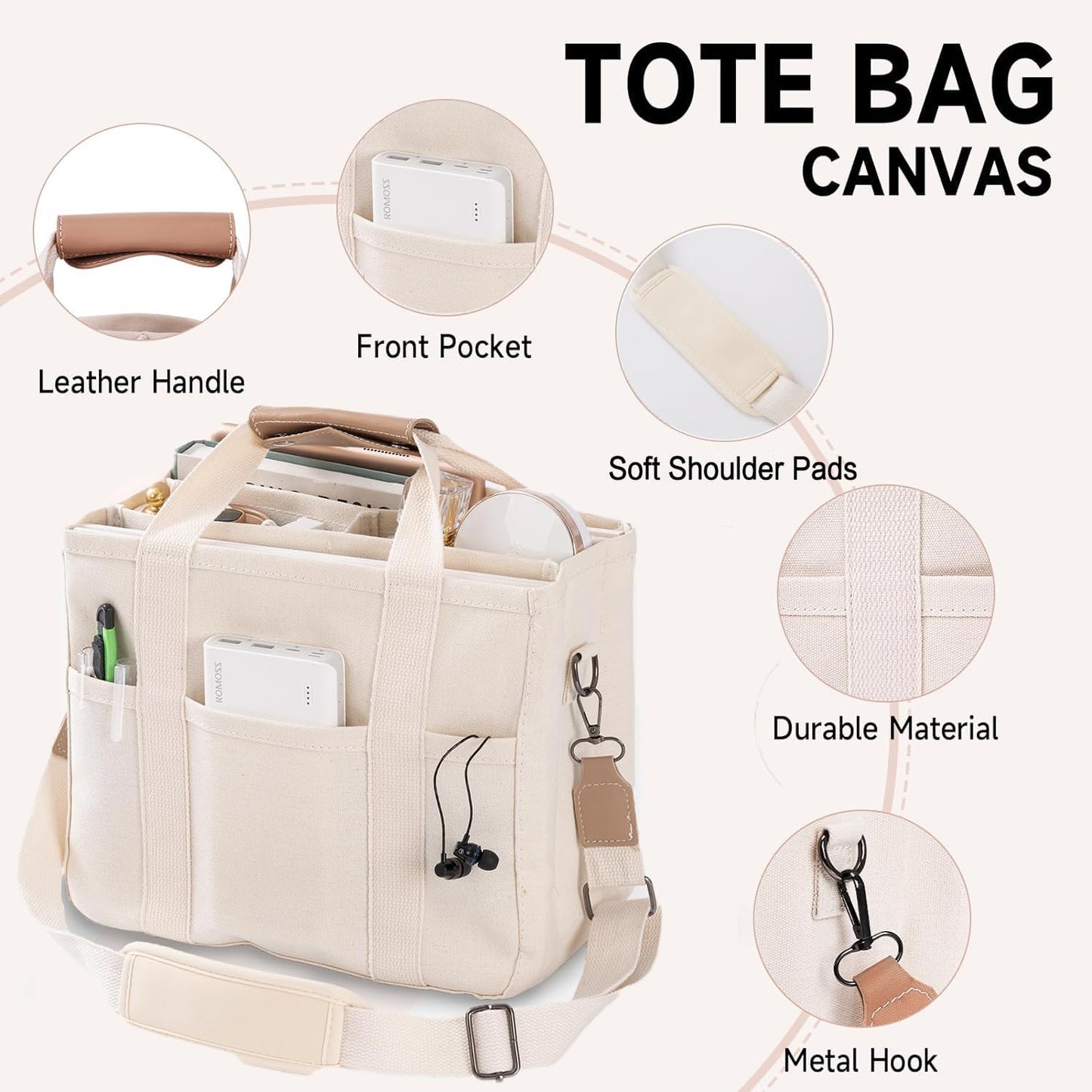 ToteChic Canvas Shopping Bag