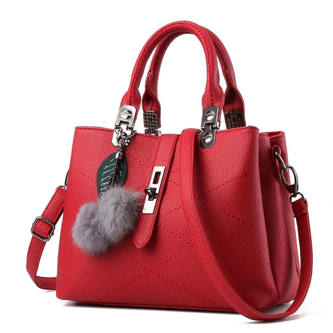 Ladies Fashionable Leather Handbag Spacious