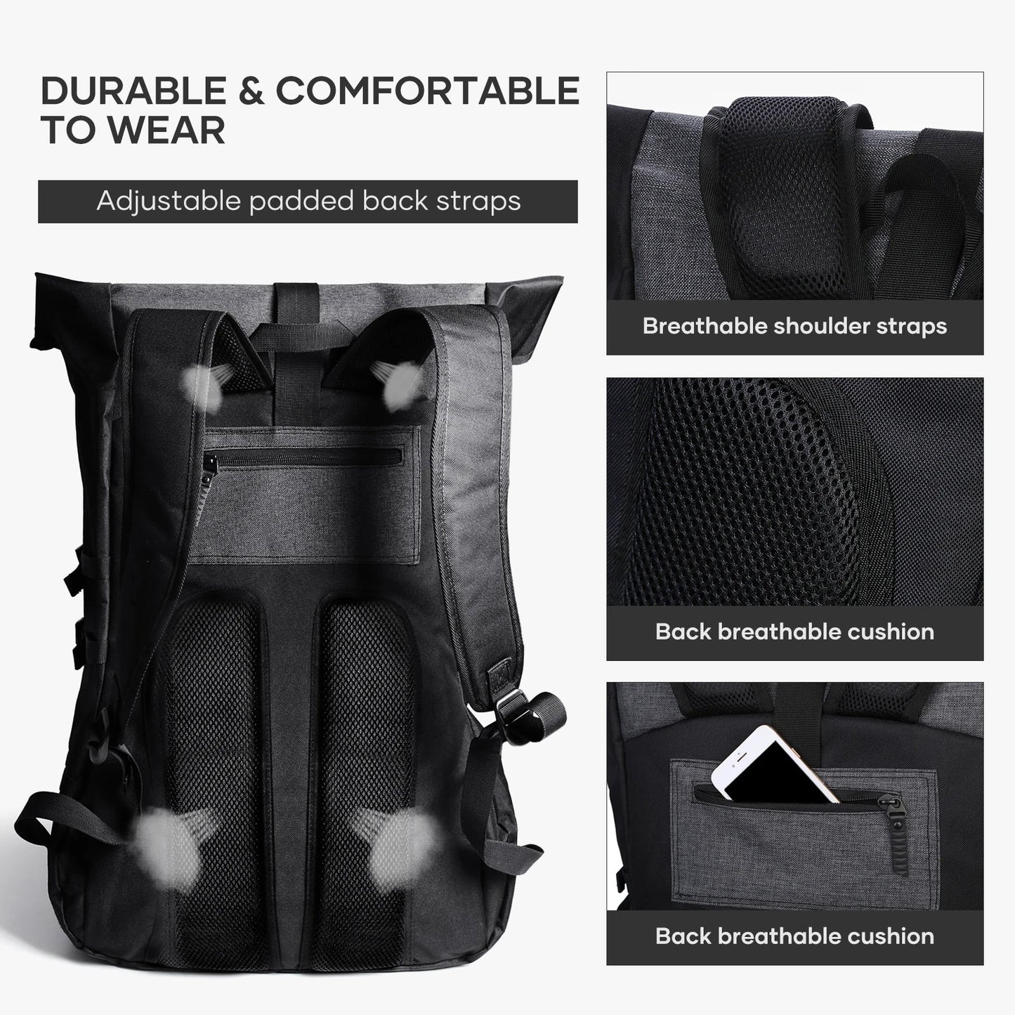 Basketball Backpack Sports Bag Sports Equipment Bag Travel Pack Ready 35L Capacity