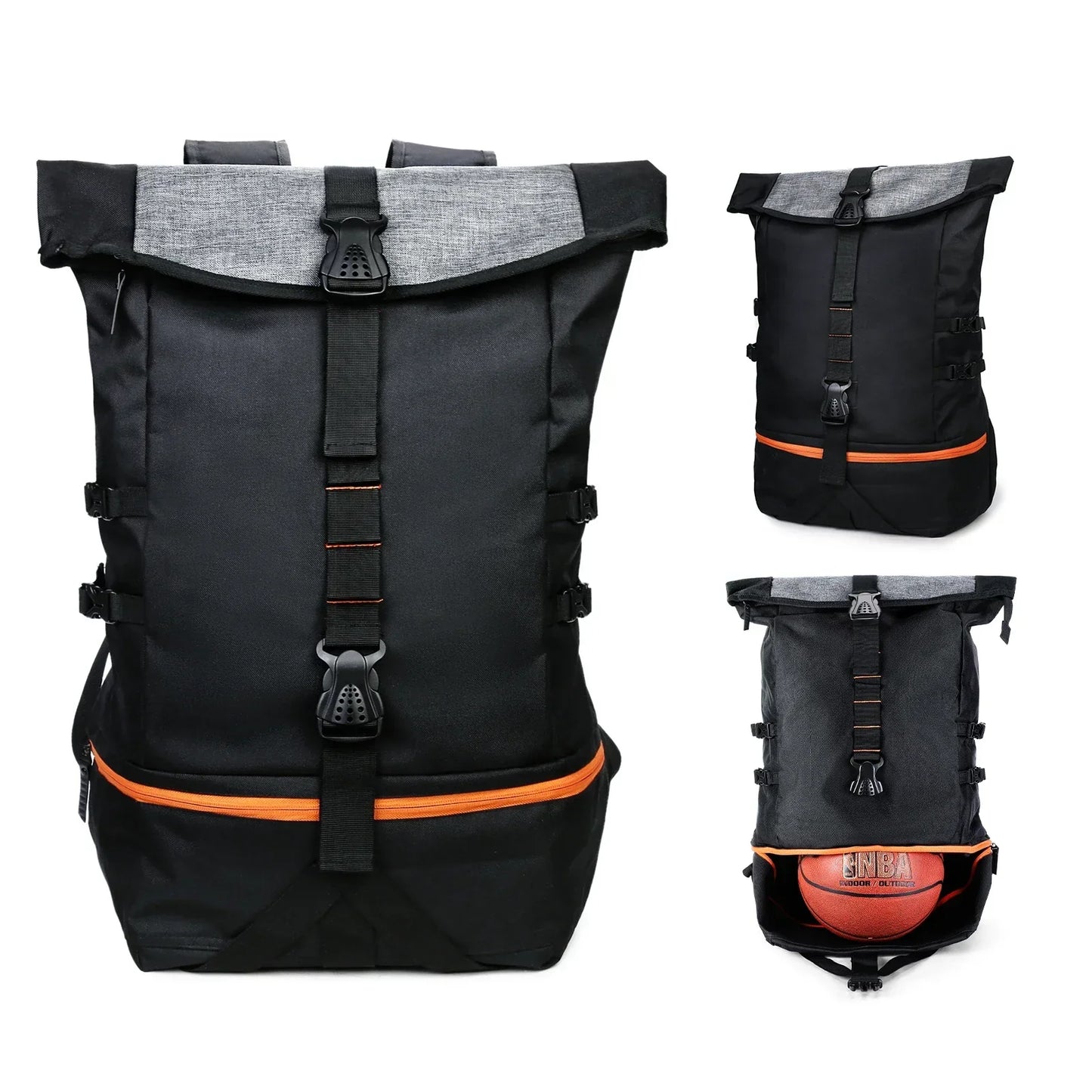 Basketball Backpack Sports Bag Sports Equipment Bag Travel Pack Ready 35L Capacity