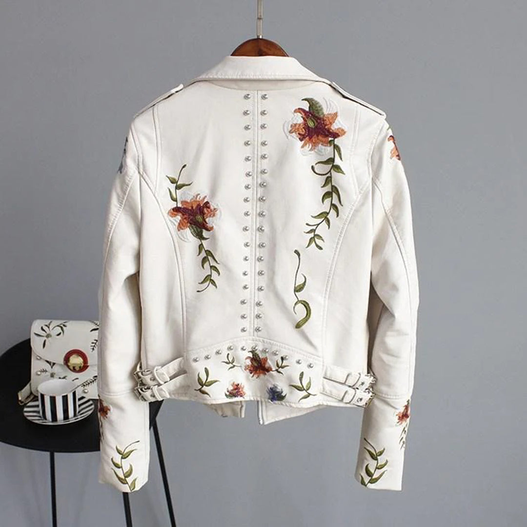 Women's Elegant Floral Embroidered Jacket