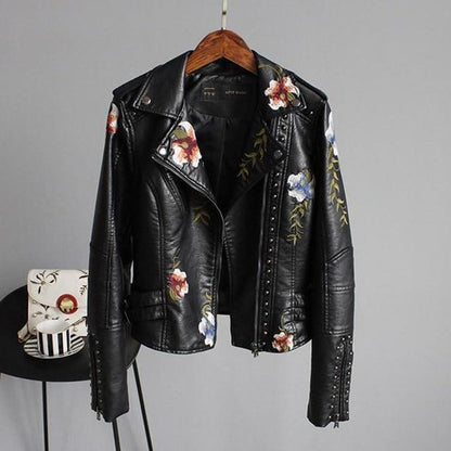 Women's Elegant Floral Embroidered Jacket