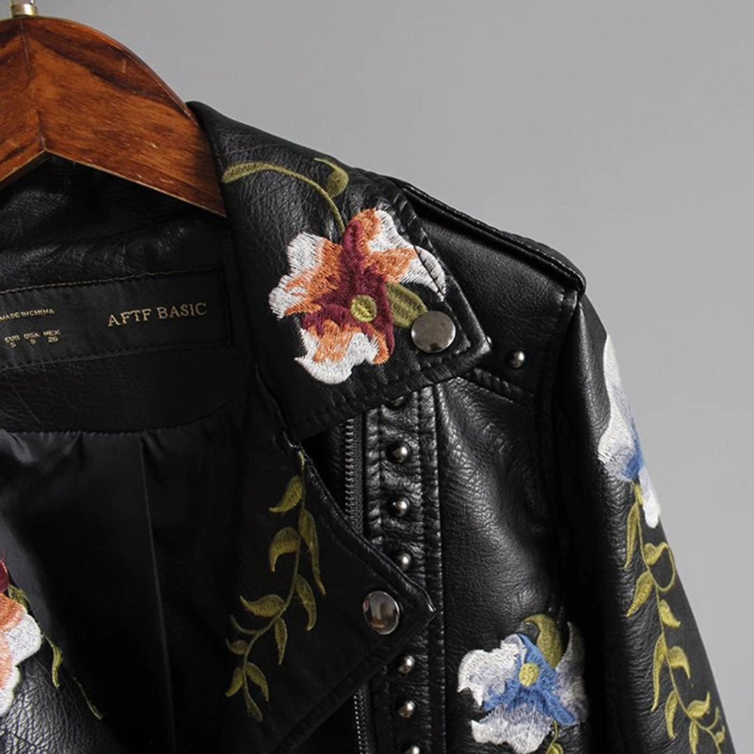 Women's Elegant Floral Embroidered Jacket