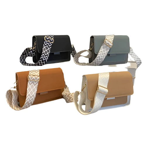 Ladies Wide Strap Mini Shoulder Bag