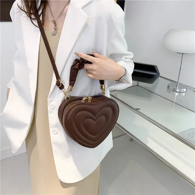 Ladies Heart shaped Compact Handbag