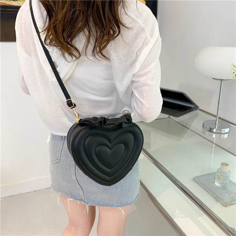 Ladies Heart shaped Compact Handbag