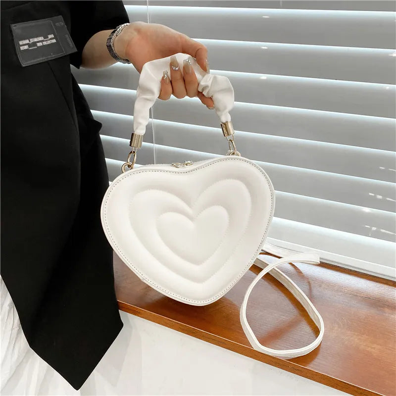 Ladies Heart shaped Compact Handbag