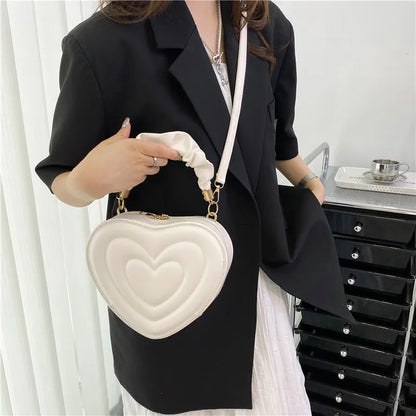 Ladies Heart shaped Compact Handbag