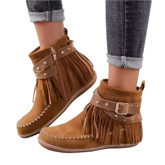 Women's Fringe Charm Ankle Boots