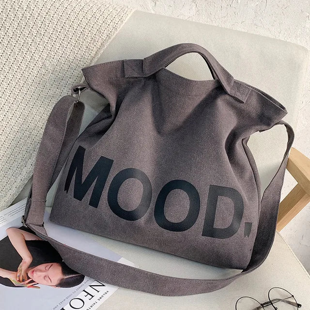 Bold Graphic Printed Canvas Ladies Handbag