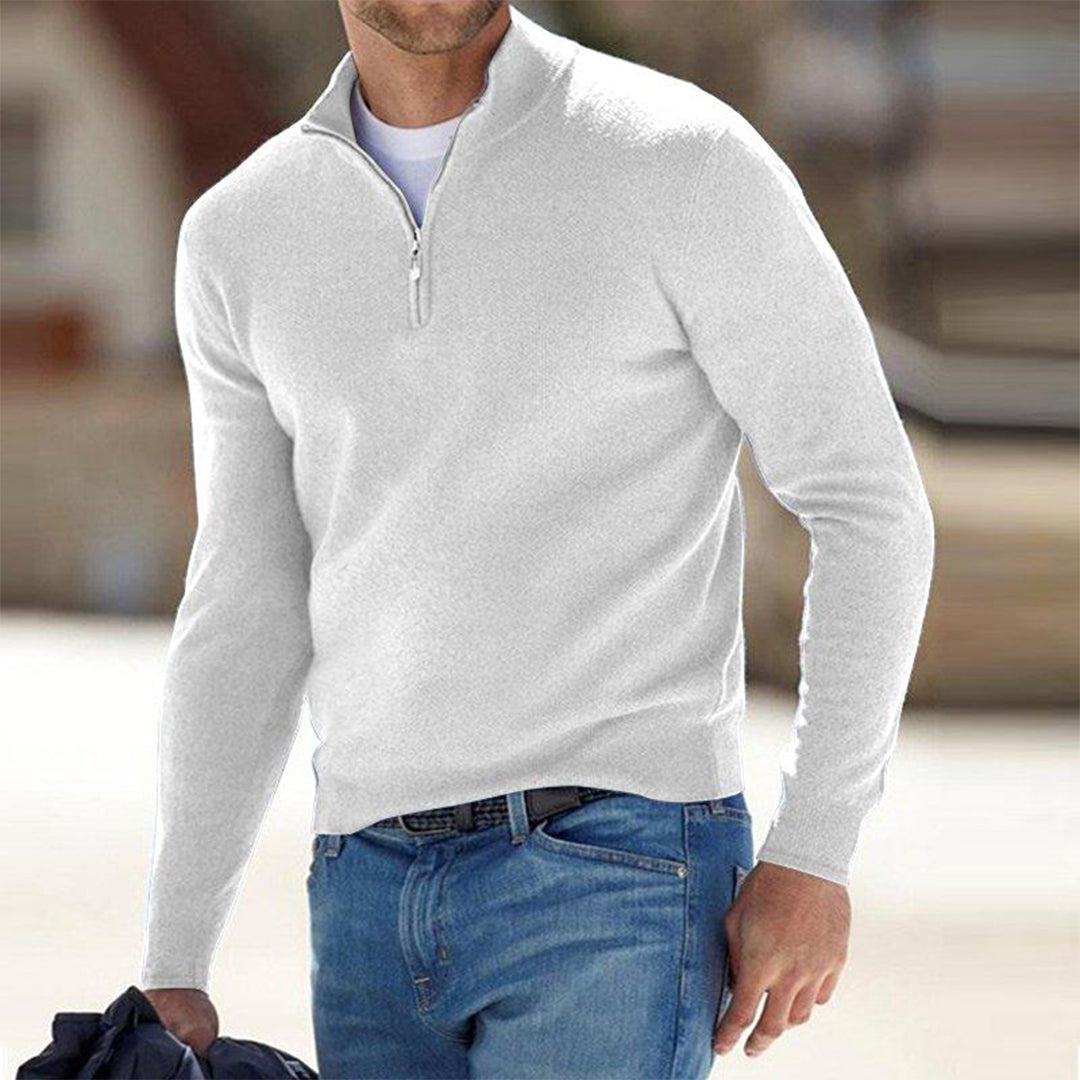 Classic Zip-Up Men's Sweater