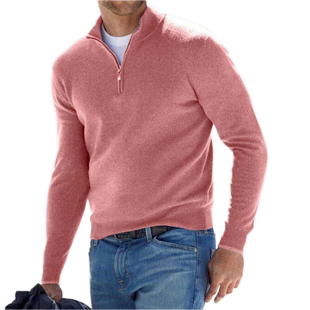 Classic Zip-Up Men's Sweater