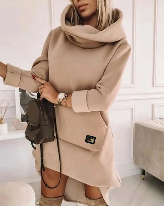 Women's Comfortable Cozy Hoodie Dress