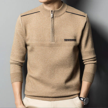 Men’s Classic Half Zip Polo Sweater