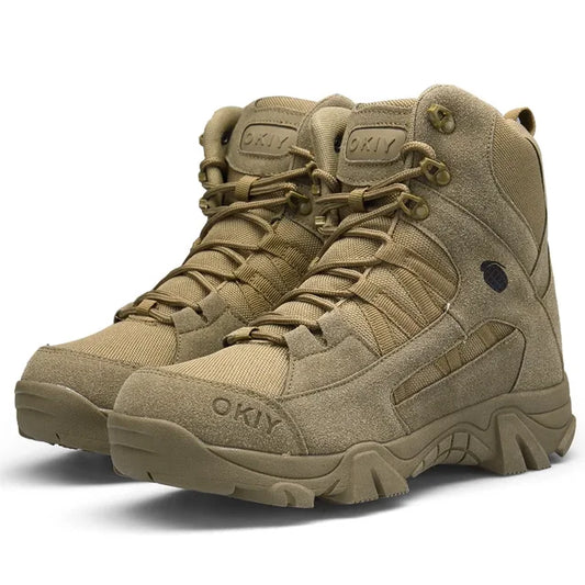 Tactical Boots with Reinforced Ankle Support