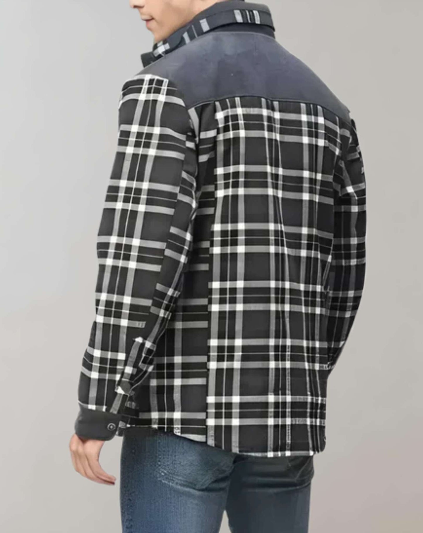 Men's Cozy Plaid Fleece Lined Flannel Jacket