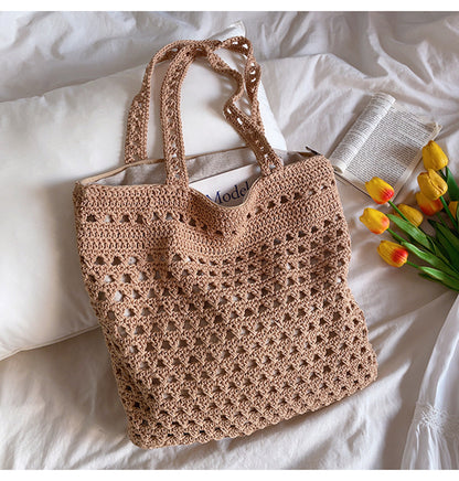 Ladies Handmade Spacious Crocheted Shoulder Bag