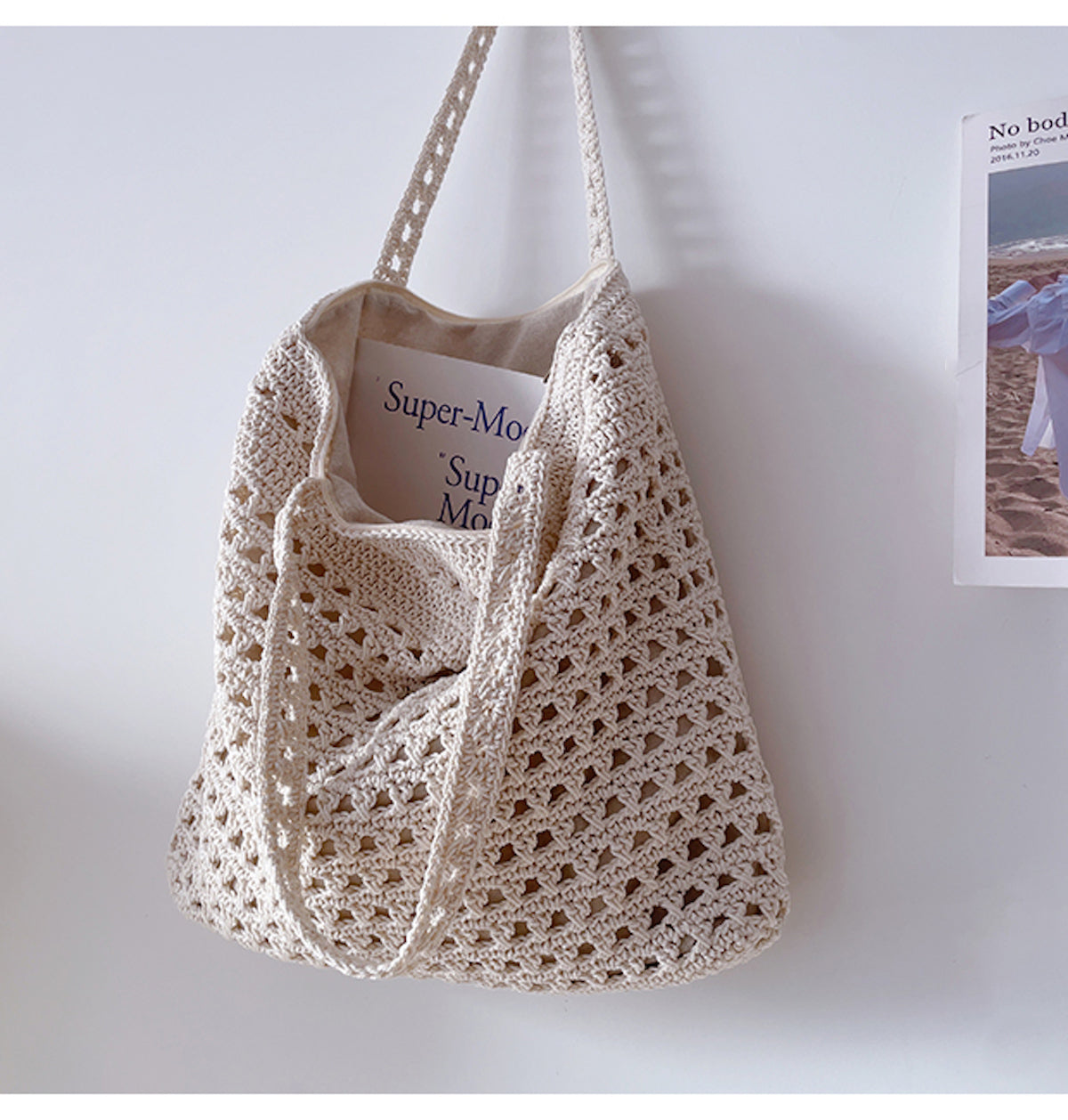 Ladies Handmade Spacious Crocheted Shoulder Bag