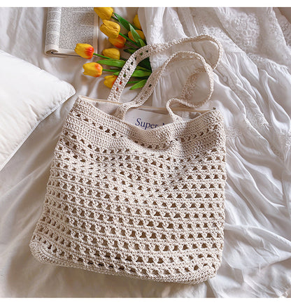 Ladies Handmade Spacious Crocheted Shoulder Bag