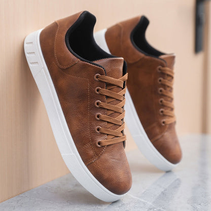 Urban Laced Leather Sneakers for Men